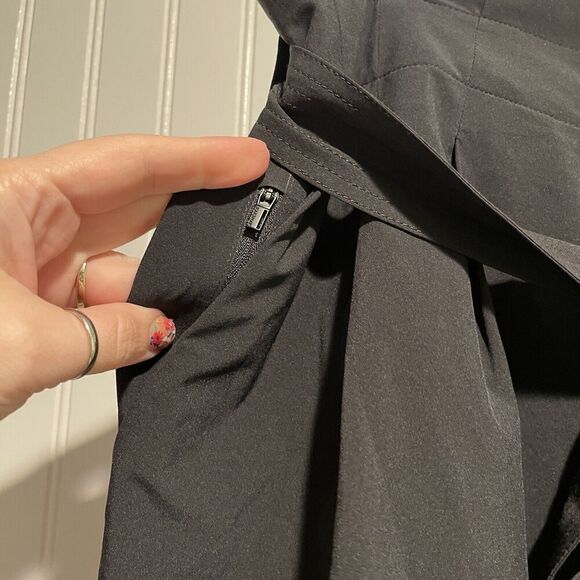 Athleta Black Skyline Shorts Belted Waist High Rise Plus Size 24 - Picture 4 of 8